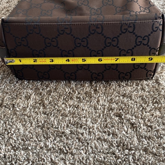 Gucci Small Hobo Brown & GG Logo Black Mini Shoulder Bag, 28335 - Picture 10 of 17